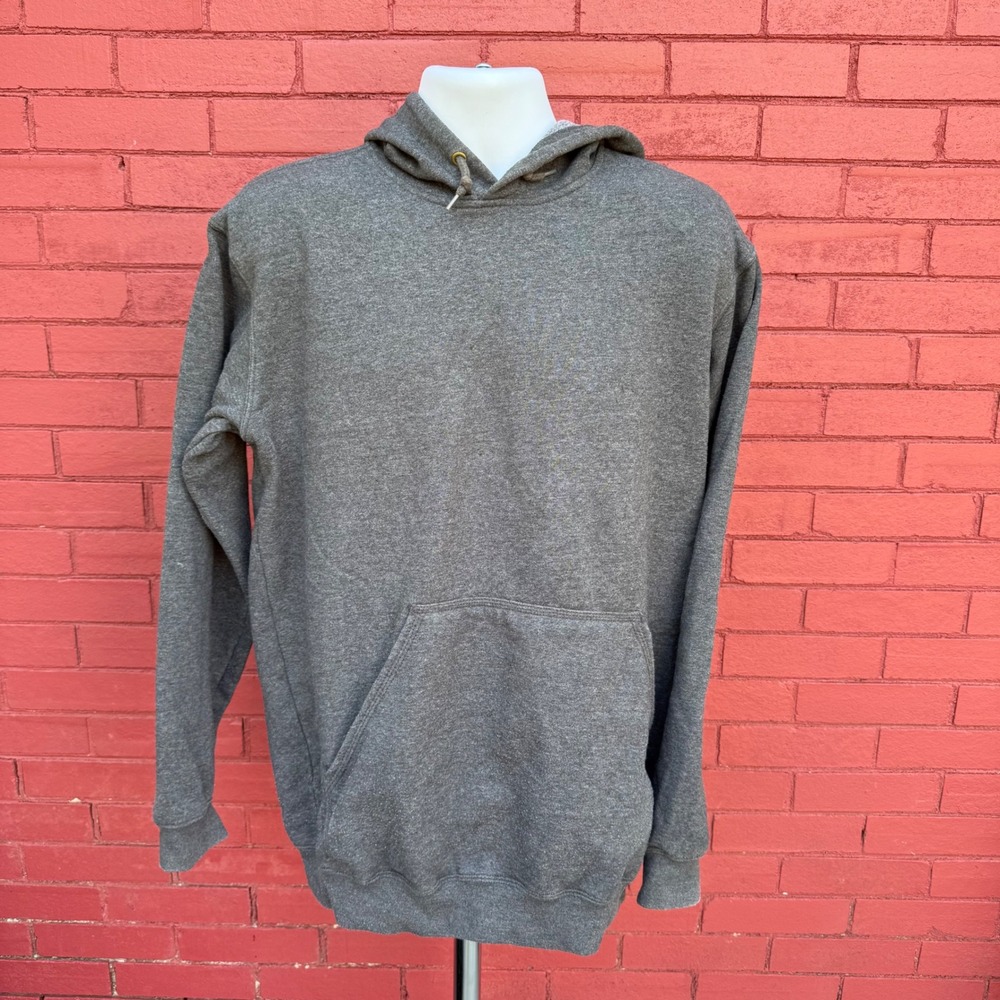 Carhartt Loose Fit Hoodie Mens Medium Charcoal Gray Pullover Sweatshirt Workwear
